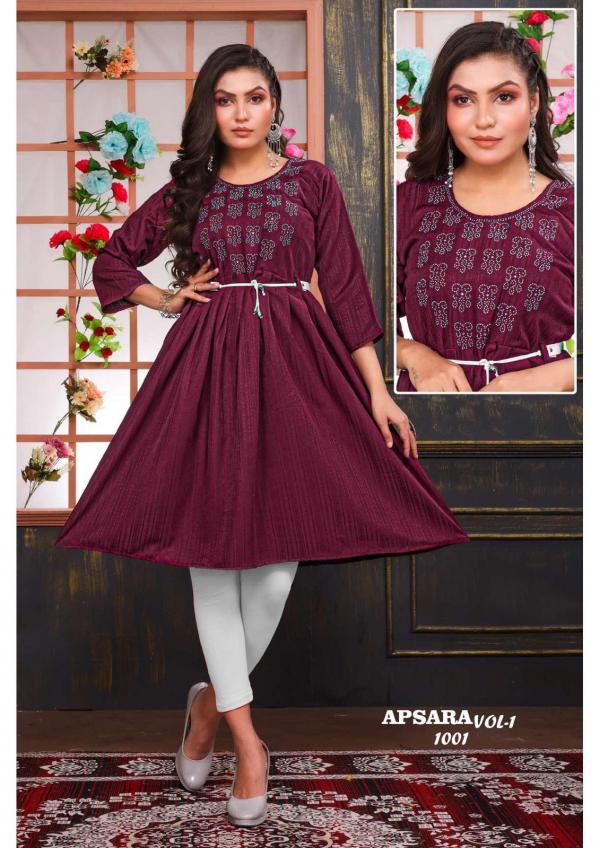 Golden Apsara Vol 1 Chinon Designer Exclusive Kurti Collection